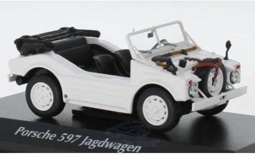 Modellautos Porsche 597 1/43 Maxichamps Jagdwagen weiss 1954 Porsche 597 1/43 Maxichamps Jagdwagen weiss 1954 modellautos