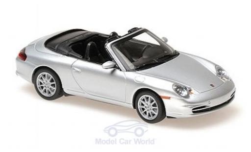 Porsche 996 1/43 Maxichamps 911 () Cabriolet silber 2001 modellautos