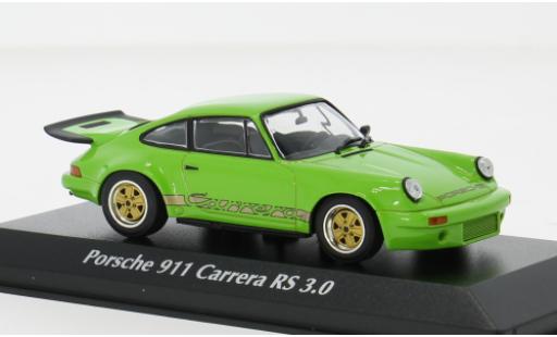 Porsche 930 RS 1/43 Maxichamps 911 Carrera 3.0 weiss/blau 1974 1:43 modellautos