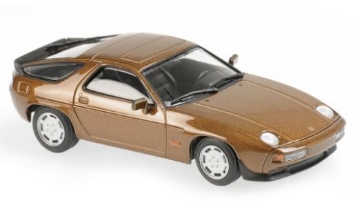 Modellautos Porsche 928 1/43 Maxichamps S mettalic braun 1979 Porsche 928 1/43 Maxichamps S mettalic braun 1979 modellautos