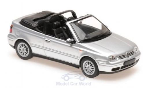 Volkswagen Golf 1/43 Maxichamps IV Cabriolet silber 1998 modellautos