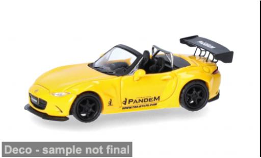Modellautos Mazda MX -5 Rocket Bunny gelb 1/87 Micro City 87