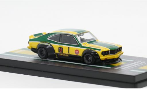 Mazda RX3 1/64 INNO64 Savanna gelb/gr&uuml;n 1971 1:64 modellautos