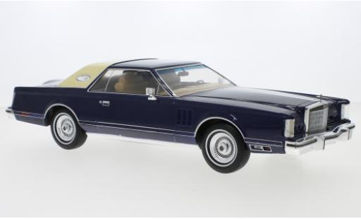 Lincoln Continental 1/18 MCG Mark V blau 1978 modellautos