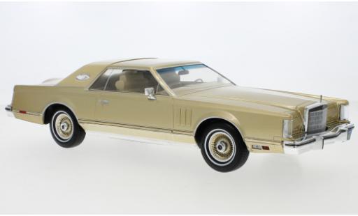 Lincoln Continental 1/18 MCG Mark V gold 1978 modellautos