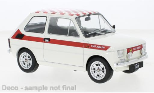 Fiat 126 1/18 MCG Abarth-Look weiss 1972 modellautos