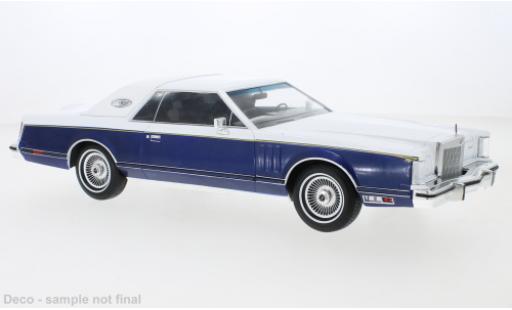 Lincoln Continental 1/18 MCG Mark V weiss/blau 1978 modellautos