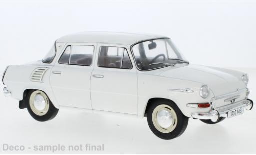 Skoda 1000 1/18 MCG MB blanche 1964 modellautos