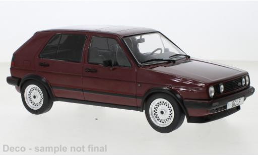 Volkswagen Golf 1/18 MCG II GTI metallise rouge foncé 1984 modellautos