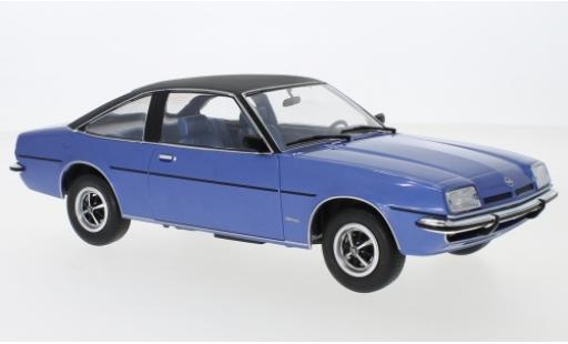 Opel Manta 1/18 MCG B Berlinetta mettalic blau/schwarz 1975 modellautos