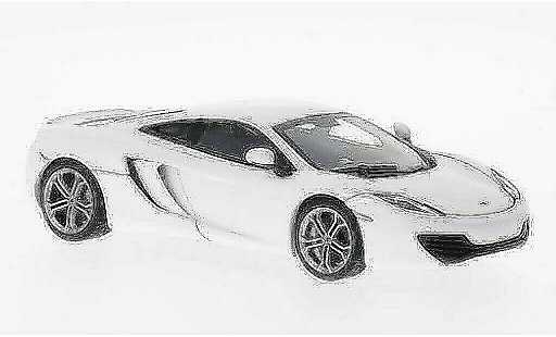 McLaren MP4-12C Base 1/43 Autoart weiss 2011 modellautos