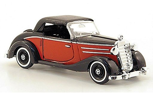 Mercedes 170 Cabriolet 1/87 Busch S Cabrio rot/schwarz geschlossen 1949 modellautos