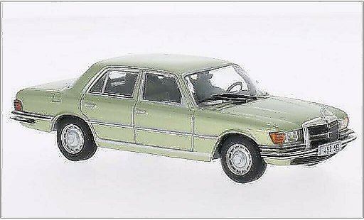 Mercedes 450 Base 1/43 WhiteBox (W116) mettalic gr&Atilde;&frac14;n 1975 modellautos
