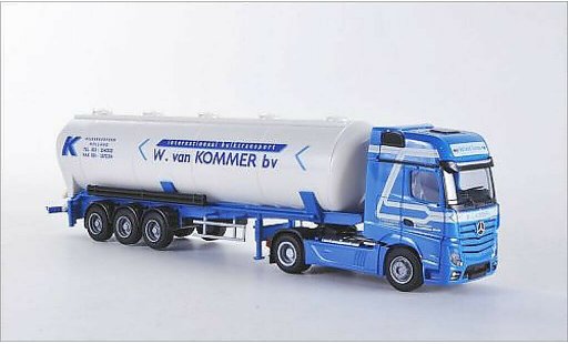 Mercedes Actros Gigaspace 1/87 AWM 2 Giga. W. van Kommer bv (NL) Aerop.-Kippsilo-SZ modellautos