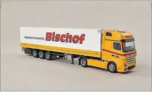Mercedes Actros Gigaspace 1/87 AWM 2 Gigaliner Bischof (AT) Kuhlkoffer-SZ modellautos