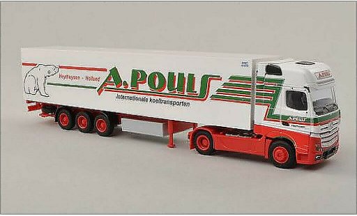 Mercedes Actros Gigaspace 1/87 AWM 2 A.Pouls (NL) Kuhlkoffer-SZ modellautos