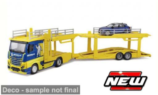 Modellautos Mercedes Actros 2545 + Volkswagen T-Roc Michelin Bburago 1/43 Burago