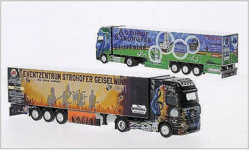 Mercedes Actros Base 1/87 Herpa Autohof Strohofer / Wolf Transporte modellautos