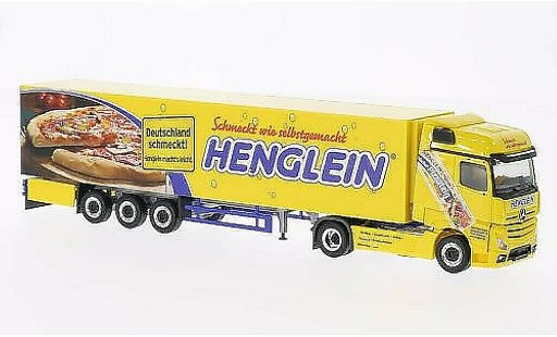 Mercedes Actros Bigspace 1/87 Herpa Henglein Pizzateig Kuhlkoffer-SZ modellautos