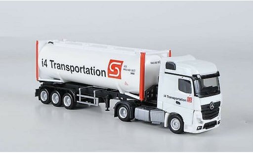 Mercedes Actros Bigspace 1/87 Herpa i4 Transportation Drucksilocontainer-SZ modellautos