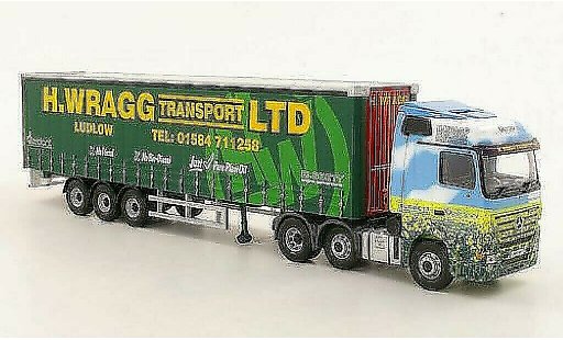 Mercedes Actros Base 1/50 Corgi Eco H.Wragg Transport LTD Gardinenplanen-SZ modellautos