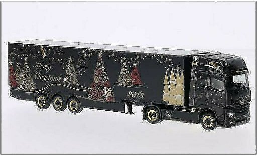 Mercedes Actros Gigaspace 1/87 Herpa Frohe Weihnachten modellautos