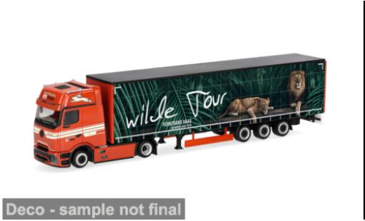 Modellautos Mercedes Actros L ProCabin Ferntrans Haas/Wilde Tour 1/87 Herpa