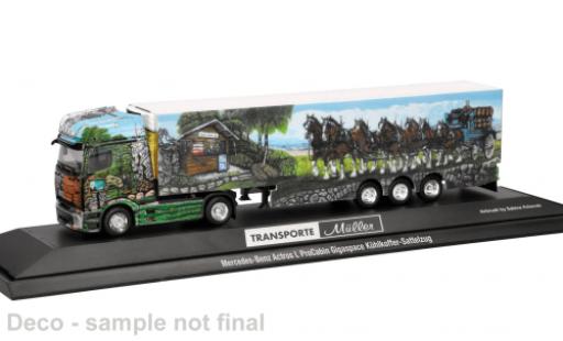 Modellautos Mercedes Actros L ProCabin M&Atilde;&frac14;ller Transporte Essen 1/87 Herpa