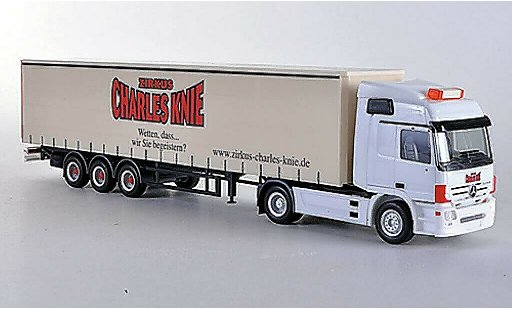 Mercedes Actros Base 1/87 Herpa L02 Zirkus Charles Knie Gardinenplanen-SZ modellautos
