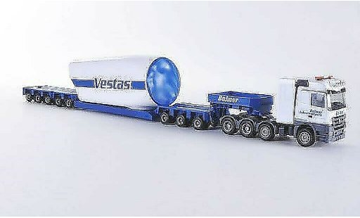 Mercedes Actros Base 1/87 Herpa LH 08 Balmer Tieflade-SZ mit Turbinengehause modellautos