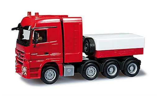 Mercedes Actros Base 1/87 Herpa LH 08 Schwerlastzugmaschine rot DioramaReady modellautos