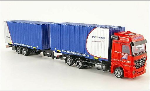 Mercedes Actros Base 1/87 AWM MP2 Fahrschule Bohnisch Koffer-HZ modellautos