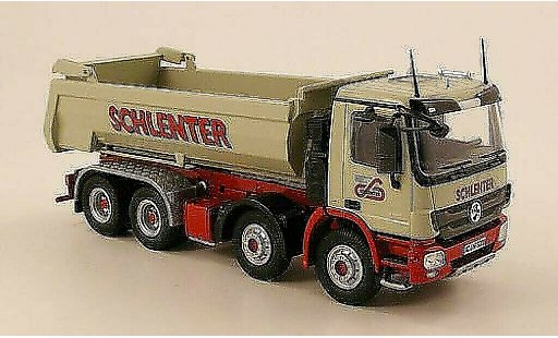 Mercedes Actros Base 1/50 NZG MP3 8x4 Schlenter Muldenkipper modellautos