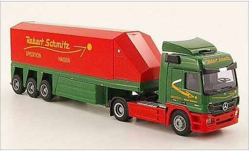 Mercedes Actros Base 1/87 AWM MP3 L Aero. Robert Schmitz Innenlader-SZ modellautos