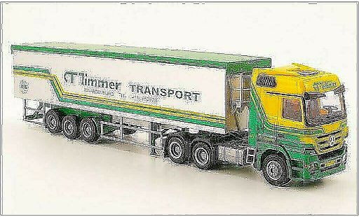 Mercedes Actros Base 1/87 AWM MP3 L Aerop. CT Timmer 3-Achser Kipp-SZ modellautos