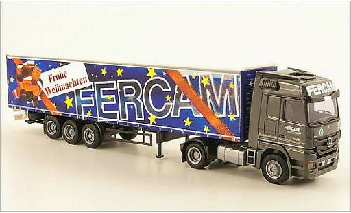Mercedes Actros Base 1/87 AWM MP3 LH/Aerop. FERCAM/Buon Natale G-KSZ modellautos