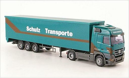 Mercedes Actros Base 1/87 AWM MP3 Schulz Transporte Schubboden-SZ modellautos