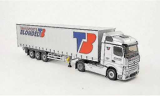 Mercedes Actros Streamspace 1/43 Eligor MP4 Transports Blondel Gardinenplanen-SZ modellautos