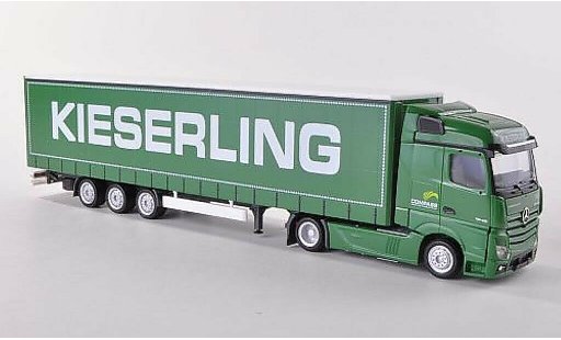Mercedes Actros Streamspace 1/87 Herpa 2.5 Kieserling Lowlinerplanen-SZ modellautos