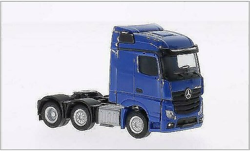 Mercedes Actros Streamspace 1/87 Herpa 6x2 blau modellautos