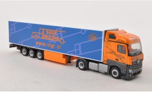 Mercedes Actros Streamspace 1/87 Herpa Sigr Bizjak (SI) Kuhlkoffer-SZ modellautos