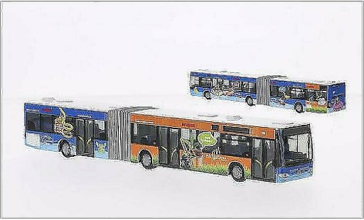 Mercedes Citaro G 1/87 Rietze Kraftverkehr Wupper-Sieg-CaLeVornia 2006 modellautos