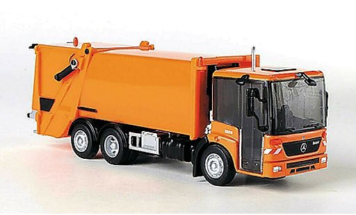 Mercedes Econic Mullwagen 1/87 Schuco orange modellautos