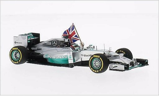Mercedes F1 2014 1/43 Spark W05 Hybrid No.44 GP Petronas Formel 1 GP Abu Dhabi modellautos