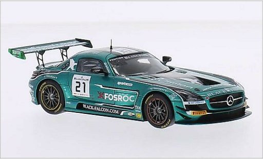 Mercedes SLS GT3 1/43 Spark AMG No.21 Black Falcon Racing 24h Spa 2015 /A.Al modellautos