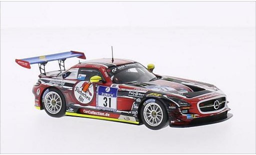 Mercedes SLS GT3 1/43 Spark AMG No.31 Car Collection Motorsport Fuchschen Alt 24h Nurburgring 2014 /H.Fellbermayr modellautos