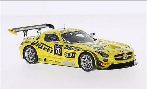 Mercedes SLS GT3 1/43 Spark AMG No.70 GTRussian Racing Team 24h Spa 2015 /M.Toril modellautos