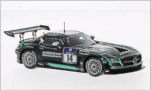 Mercedes SLS Coupe 1/43 Spark AMG No.14 Black Falcon 24h Nurburgring 2014 modellautos