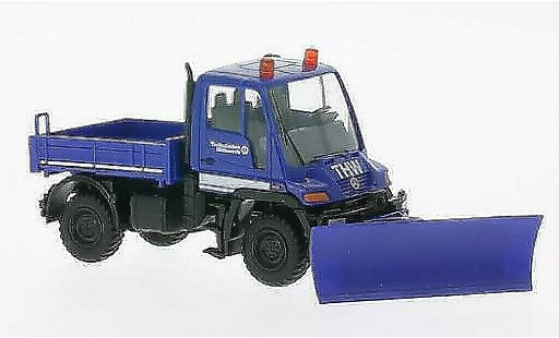 Mercedes Unimog Base 1/87 Wiking U 400 THW mit Raumschild modellautos