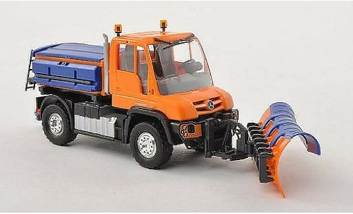 Mercedes Unimog 406-425 1/87 Busch U430 Winterdienst orange modellautos
